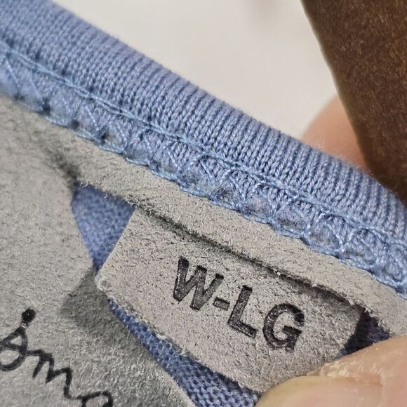 Smartwool Top Womens Large Light Blue Merino Wool Baselayer Shirt V Neck Crop - Picture 4 of 14